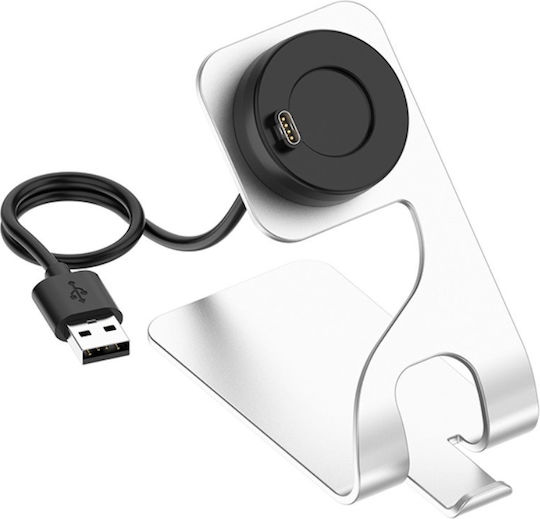 Ladegerät für Garmin-Uhren Silber