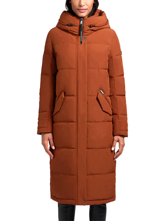 Khujo Μπουφάν Puffer Καφέ