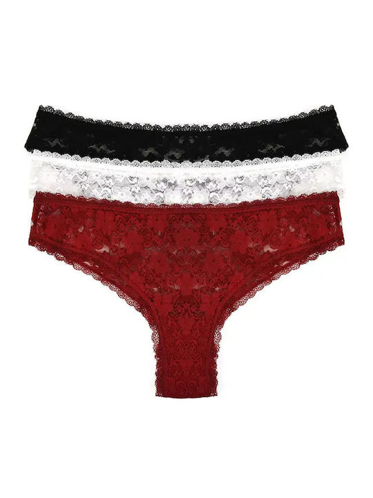 Guess Women's Brazil 3Pack Multicolor, Black, Red