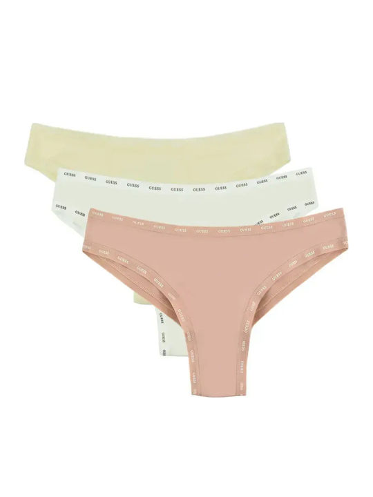Guess Women's Brazil 3Pack Multicolor, White, B...