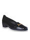 Pumps mit Chunky flachem Absatz Schwarz