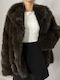 Women's Short Fur Dark Brown