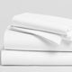 Σεντόνι Ξενοδοχείου White 52% Cotton 48% Polyester 144tc Μονό 160x260cm Βαμβάκι-πολυέστερ