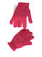 Rosa Gestrickt Handschuhe