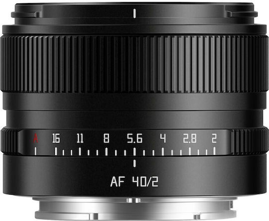 TTArtisan Crop Camera Lens AF 40mm f/2.0 Fixed for Leica L Mount Black