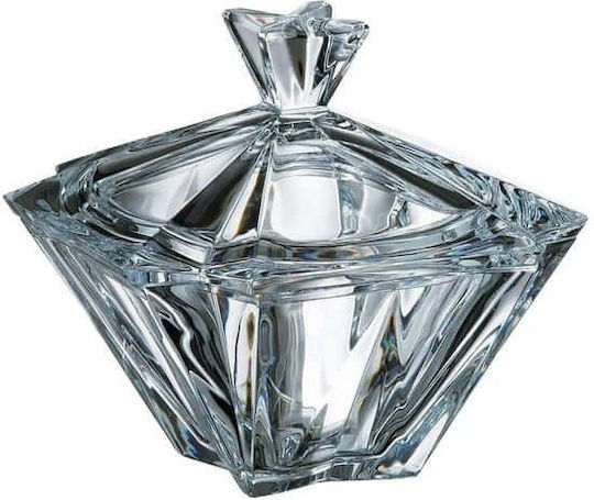 Crystal Bohemia Φοντανιέρα Kristall mit Deckel Transparent