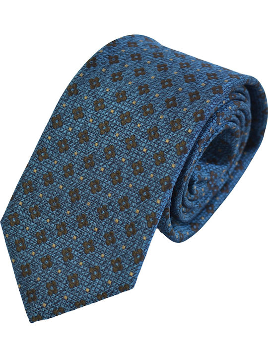 Octopus Men's Tie Silk Printed in Brown Color