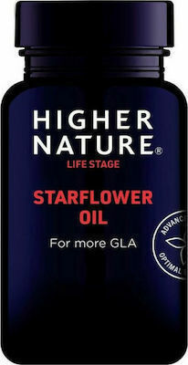 Higher Nature Starflower Oil 1000mg Special Food Supplement for Healthy Leather 30 Capsules