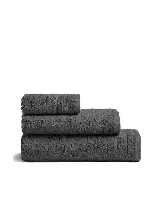 Melinen Handtuch Fresca 30x50εκ. Dark Grey