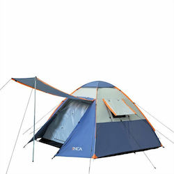 Inca Natura Pop Up Albastru Cu Dublu Material Capacitate Maximă De 4 Persoane