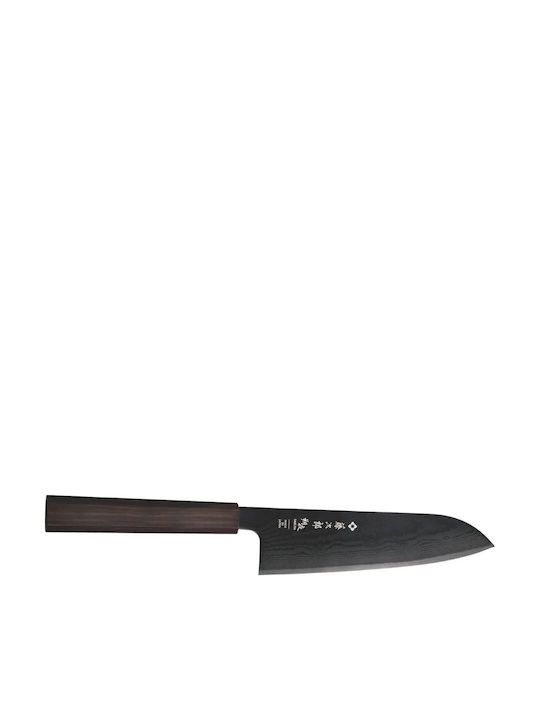 Tojiro Knife Santoku from Damascus Steel 16.5cm