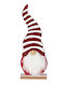 Illuminated Santa Claus White 23cm