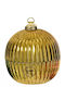 Weihnachtskerzen & Kerzenständer Glas Aufbewahrungsbox Kerzenleuchter Ballform Gold 12,8x15,3cm 306.001.0799.04