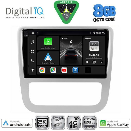 Digital IQ Ηχοσύστημα Αυτοκινήτου για Volkswagen Eos / Scirocco 2006 με Clima (Bluetooth/USB/AUX/WiFi/GPS/Apple-Carplay/Android-Auto) με Οθόνη Αφής 9"