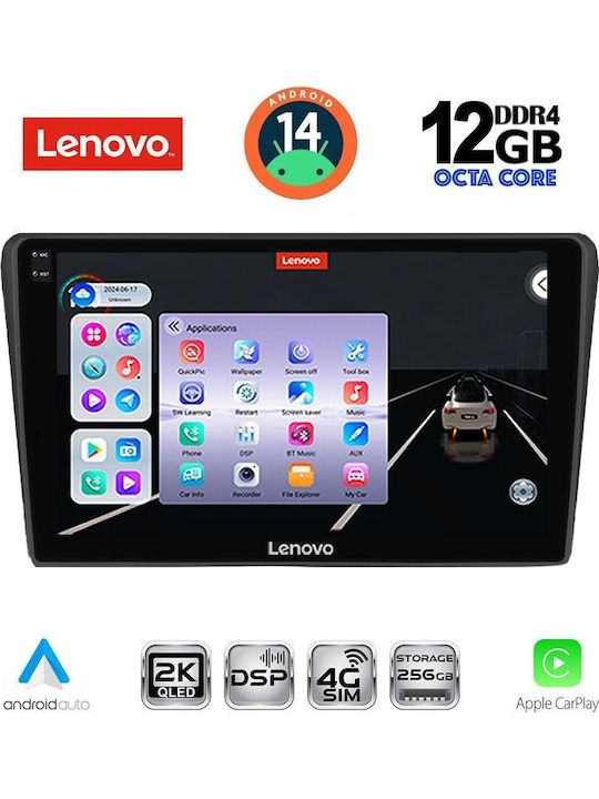Lenovo Auto-Audiosystem für Toyota Avensis BMW X1 / X3 / X4 2003-2009 (Bluetooth/USB/AUX/WiFi/GPS/Apple-Carplay/Android-Auto) mit Touchscreen 9"
