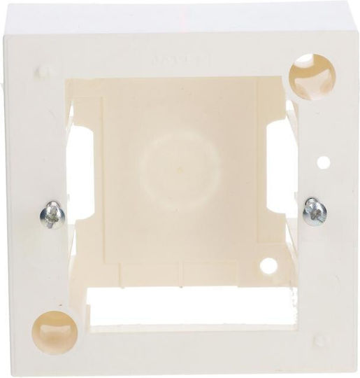 Surface Mounted Box Single 2 Modules White Wp45x4523