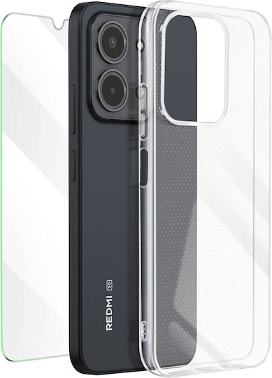 Mayaxess 2-в-1 Комплект Защита Калъф + Закалено Стъкло Xiaomi Redmi 15c Сиена