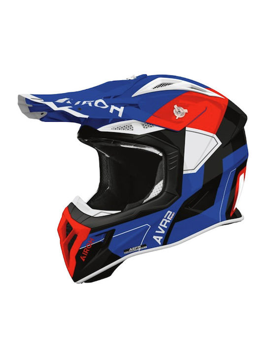 Airoh Aviator Ace 2 Shield Blue/Red Gloss Κράνο...