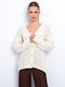 Women's Knitted Cardigan Beige