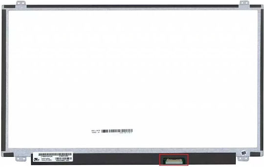 Coreparts 15.6" LCD FHD Matte 1920x1080 LED Screen 30pins Bottom Right Connector Top Bottom 4xBrackets 5D10Q90268 M9P74 DNF8V C1JFR