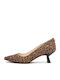 Leder Pumps Mehrfarbig