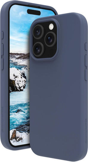 dbramante1928 Umschlag Rückseite Silikon Blau (iPhone 17 Pro / iPhone 16 Pro)