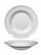 Saturnia Napoli Plate Soup made of Porcelain White with Diameter 23cm 6pcs