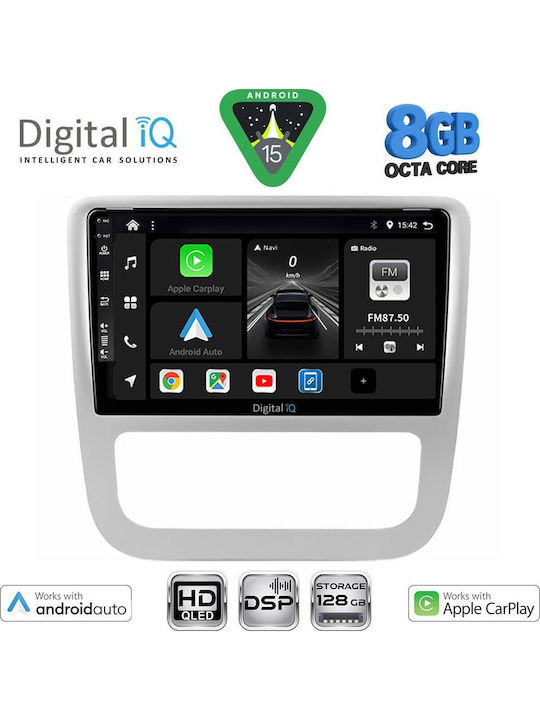Digital IQ Car Audio System for Volkswagen Eos / Scirocco 2006 with Clima (Bluetooth/USB/AUX/WiFi/GPS/Apple-Carplay/Android-Auto) with Touch Screen 9"