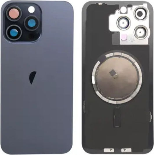 Καπάκι Μπαταρίας Battery Door Camera Lens Magsafe Μπλε για iPhone 15 Pro Max