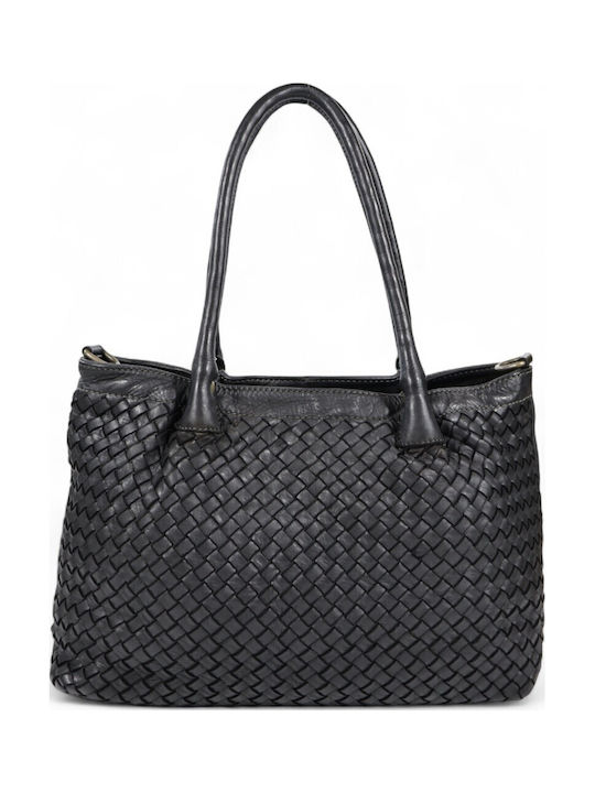 Passaggio Leather Кожена Дамска Чанта Шопър Пре...