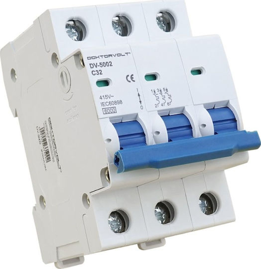 3p C32a 6ka Sicherungsschalter Doktovolt 5002