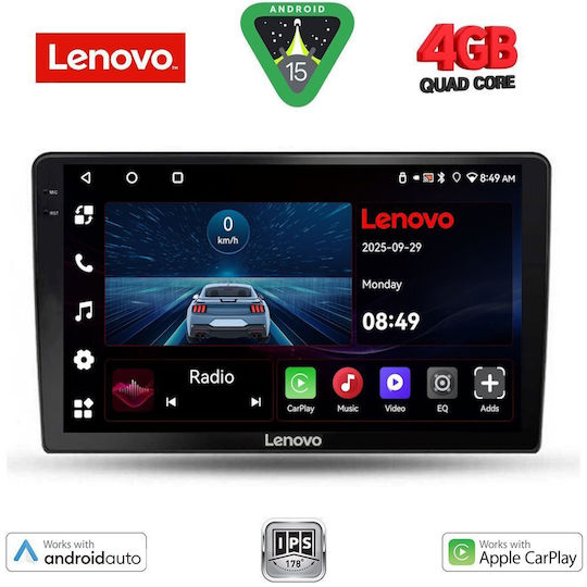 Lenovo Ηχοσύστημα Αυτοκινήτου για Toyota Corolla Verso 2000-2004 (Bluetooth/USB/WiFi/GPS/Apple-Carplay/Android-Auto) με Οθόνη Αφής 9"