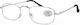 Optosquad Reading Glasses +3.50 in Silver color 2703-3