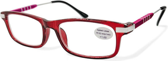 Optosquad Ochelari de citit +2.75 în culoarea Roșu 8970-1