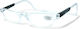 Optosquad Reading Glasses +2.75 with Magnet in Transparent color A0082