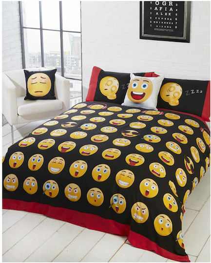 Halantex Set Kids Duvet Cover Single Black