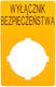 Descriptive Signboard 33x50mm Yellow Safety Switch M22-xzk1-pl99 167636