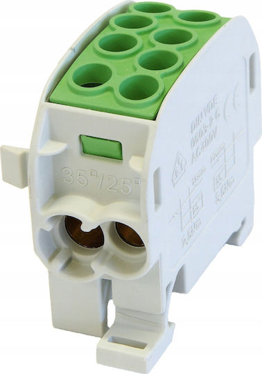 Bloc De Distribuție A Energiei Al Cu Scb 35 80210 Simblock Verde 81502005