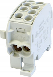 Al Cu Fade Distribution Block Max 35mm2 Rails Th35 Grey Scb 35 Simblock Simet