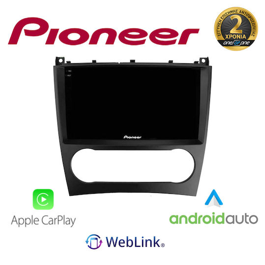 Pioneer Ηχοσύστημα Αυτοκινήτου για Mercedes-Benz C Class 2004-2007 (Bluetooth/USB/WiFi/GPS/Apple-Carplay/Android-Auto) με Οθόνη Αφής 9"