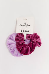Set 2 Elastice Pentru Păr Scrunchies Violet