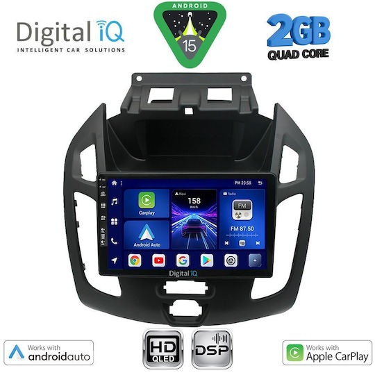 Digital IQ Ηχοσύστημα Αυτοκινήτου για Ford Transit Connect 2013-2018 (Bluetooth/USB/WiFi/GPS/Apple-Carplay/Android-Auto) με Οθόνη Αφής 9"