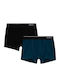 Minerva Set of Kids' Boxers Black-petrol