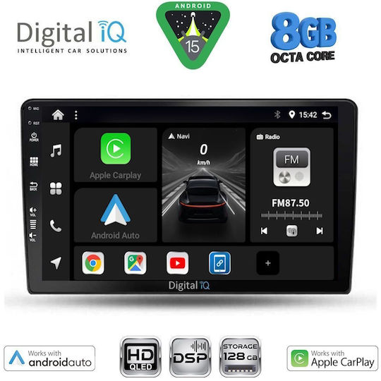Digital IQ Ηχοσύστημα Αυτοκινήτου για Toyota Corolla Verso 2000-2004 (Bluetooth/USB/AUX/WiFi/GPS/Apple-Carplay/Android-Auto) με Οθόνη Αφής 9"