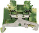 Protective Rail Connector 2 5mm2 Yellow-green 280-107