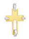 Xryseio Women's White Gold Cross 18K