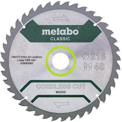 Metabo Circular Saw Hw Ct 216x30x40z