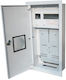 Alfako Flush-mounted Metal Switchboard 1 X Tl 3f Electronic Counter + 11 Security Window Lock Ral 9003a-rw12e