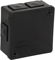 Surface-mounted Box Empty 6 Inlets Viplast Vp-22 Black Ip55 86x86x40mm 022-05