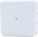 Hermetic Junction Box H55-s 85x85x37 IP55 12-outlet Gray